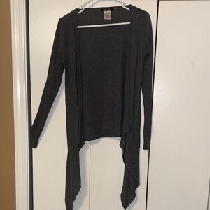 Grey Drape Cardigan